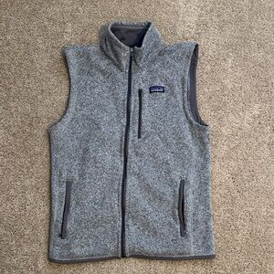 Patagonia Heather Gray Fleece Vest